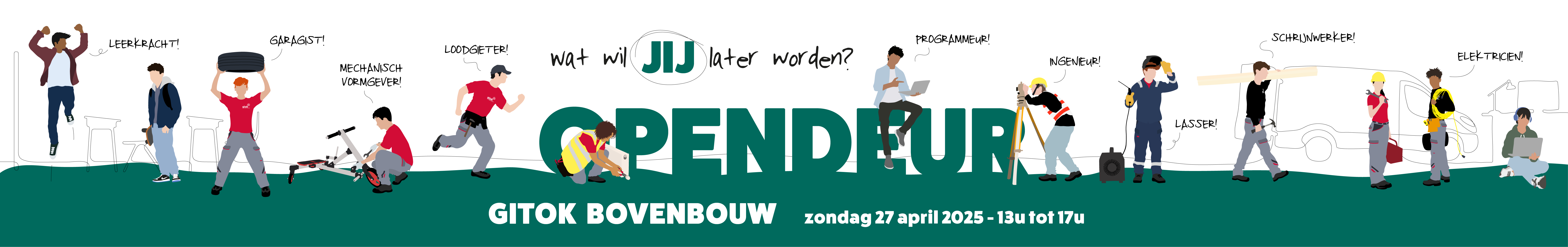 Gitok bovenbouw opendeurdag